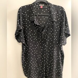 Dolce Vita short sleeve collared shirt blouse